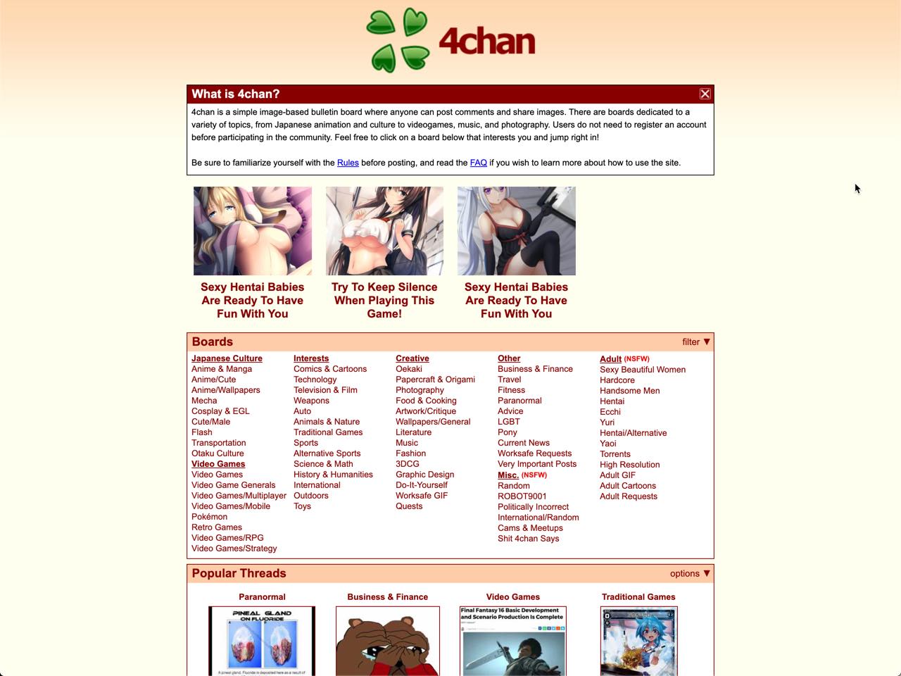 4chan Porn Games.